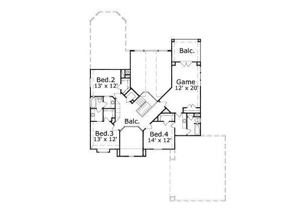 upper floor house blueprint