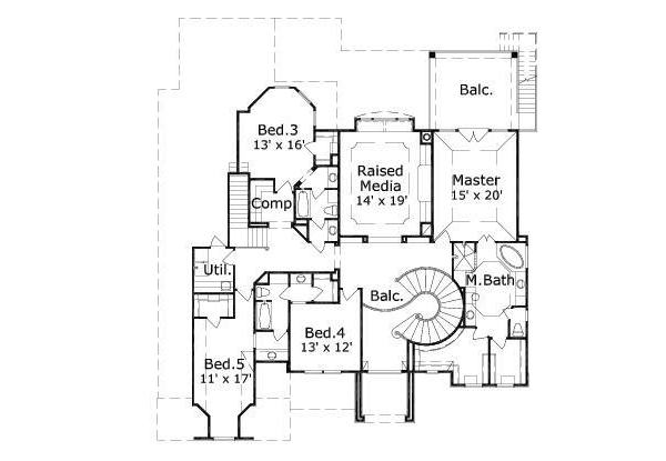 upper floor house blueprint
