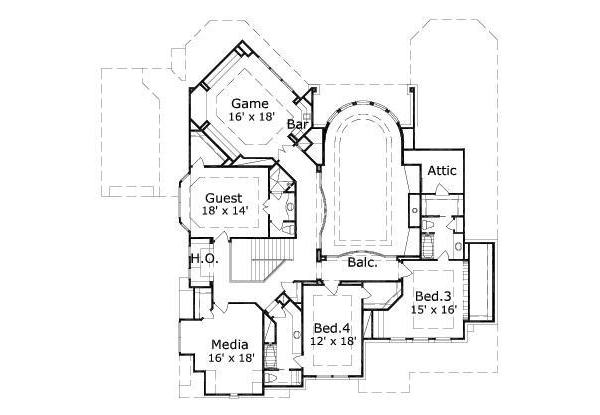 upper floor house blueprint