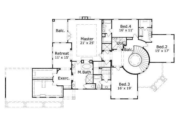 upper floor house blueprint