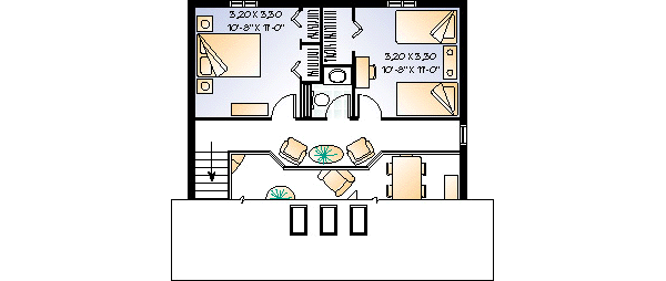 upper floor house blueprint