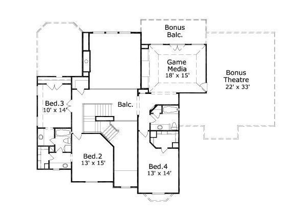 upper floor house blueprint