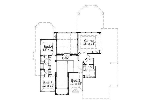 upper floor house blueprint