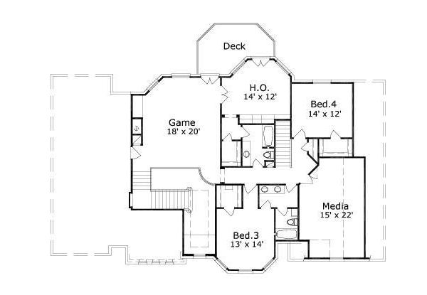 upper floor house blueprint