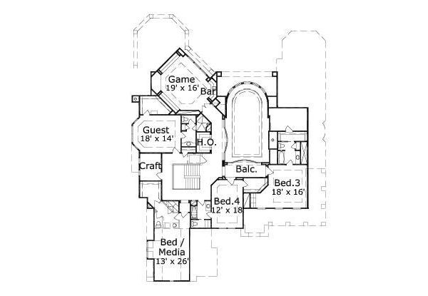 upper floor house blueprint