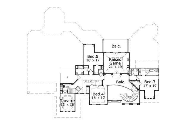 upper floor house blueprint