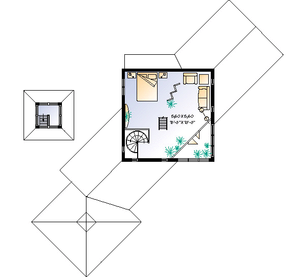 upper floor house blueprint