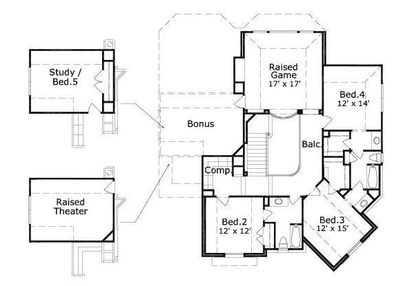 upper floor house blueprint