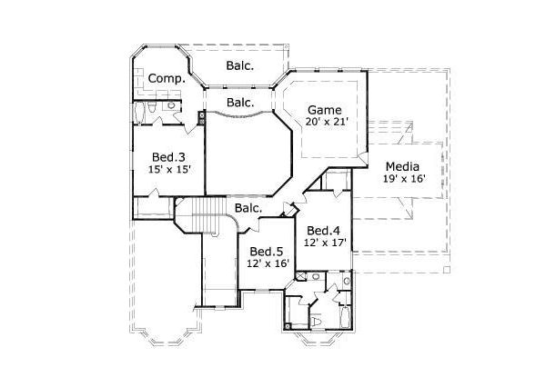 upper floor house blueprint