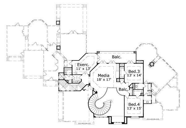 upper floor house blueprint