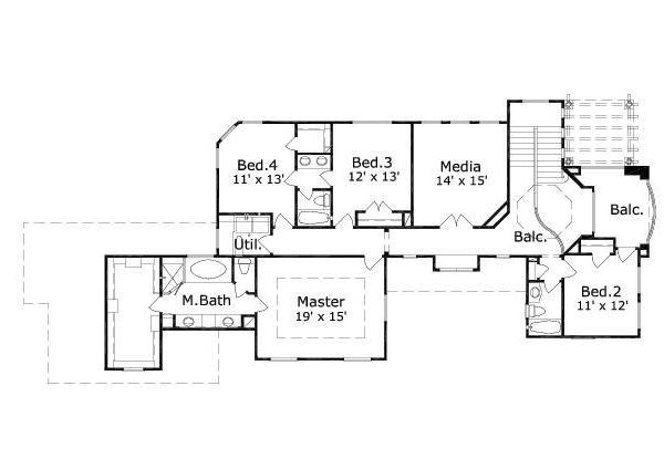 upper floor house blueprint
