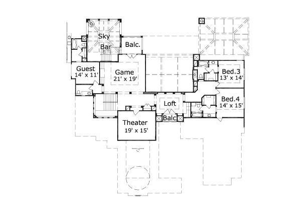 upper floor house blueprint