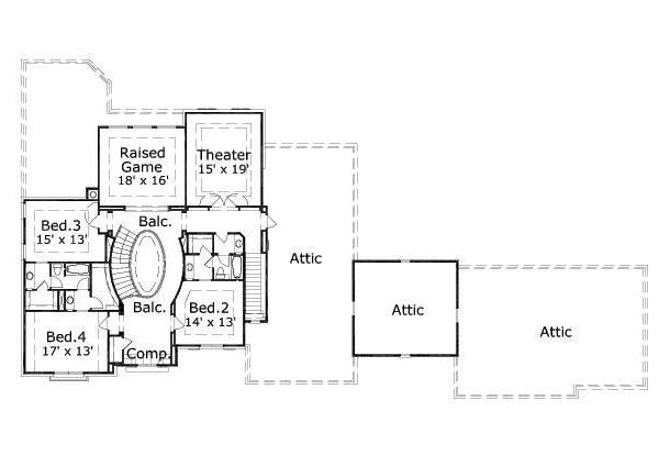 upper floor house blueprint