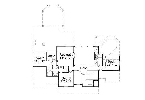 upper floor house blueprint