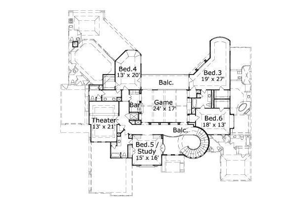 upper floor house blueprint