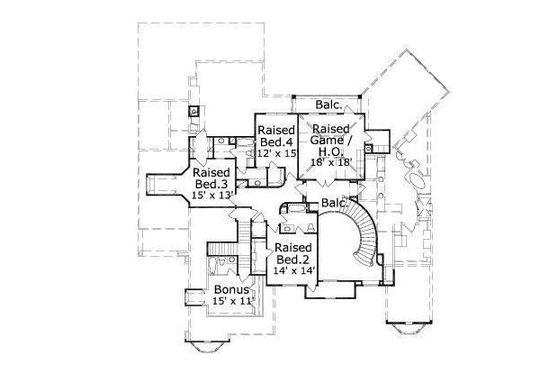 upper floor house blueprint