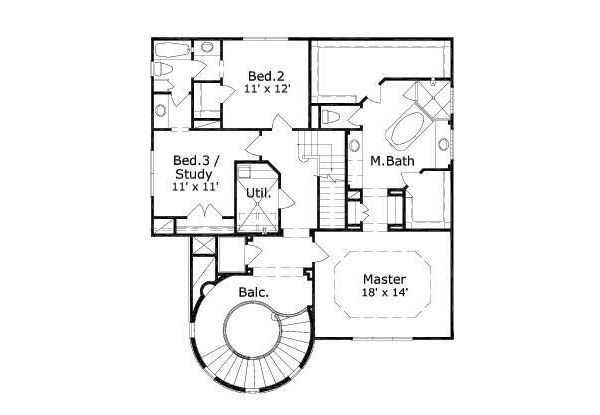 upper floor house blueprint