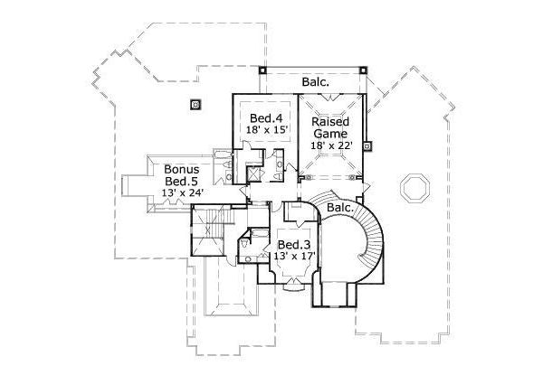 upper floor house blueprint