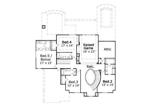 upper floor house blueprint