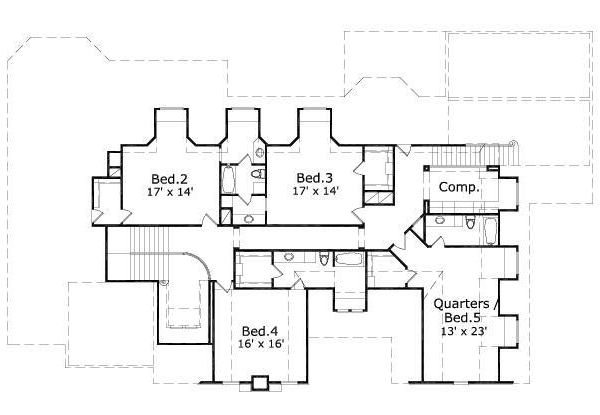 upper floor house blueprint