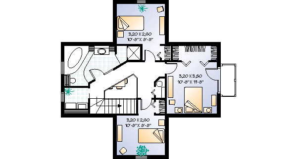 upper floor house blueprint