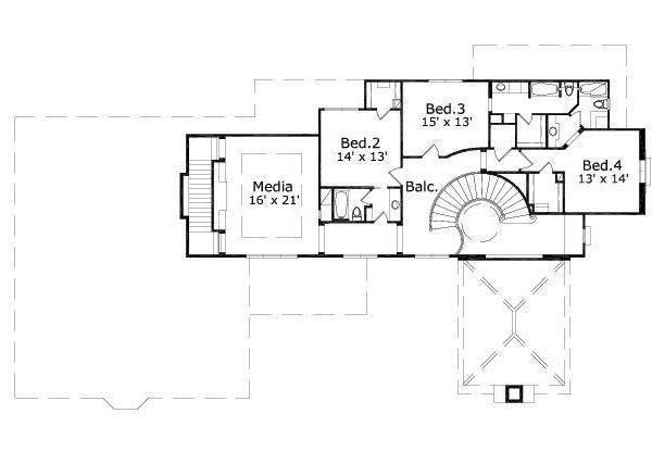 upper floor house blueprint