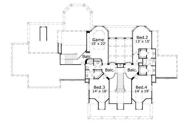 upper floor house blueprint