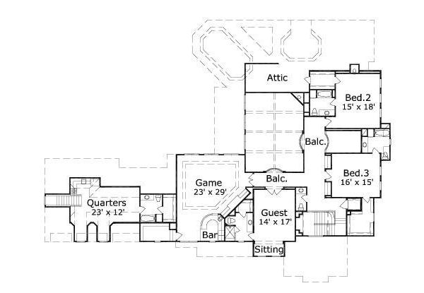 upper floor house blueprint