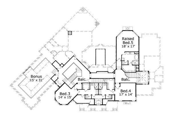 upper floor house blueprint