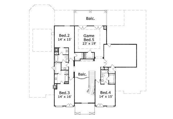 upper floor house blueprint