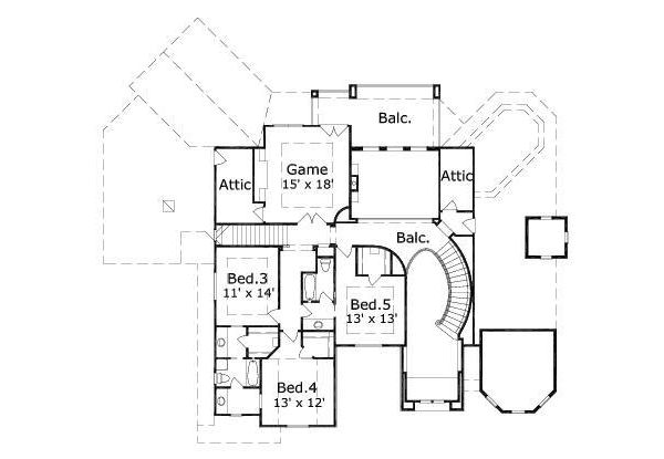 upper floor house blueprint