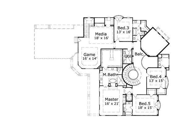 upper floor house blueprint