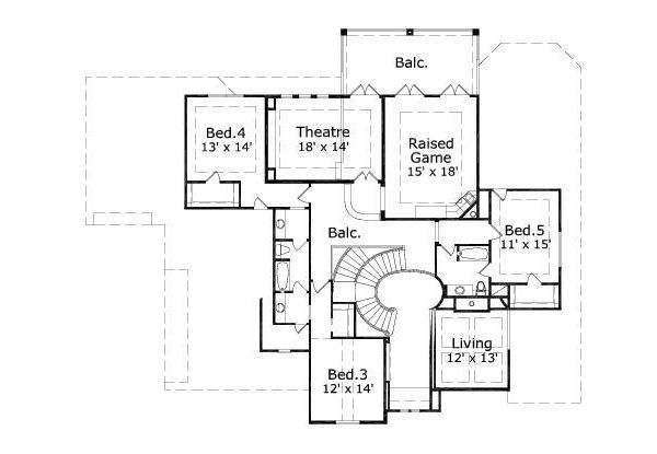 upper floor house blueprint