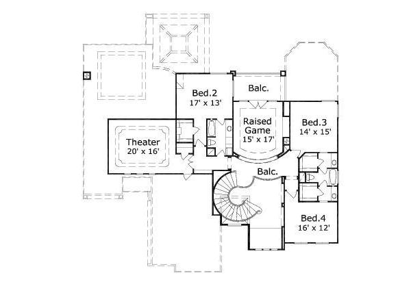 upper floor house blueprint