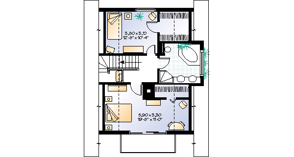 upper floor house blueprint
