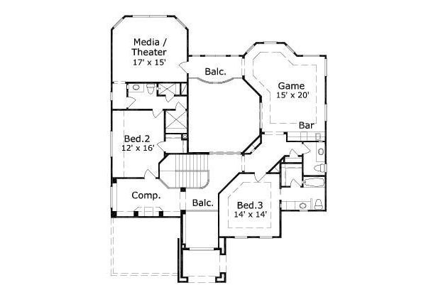 upper floor house blueprint