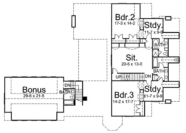 upper floor house blueprint