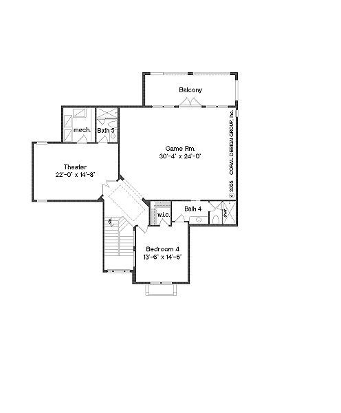 upper floor house blueprint