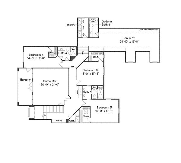 upper floor house blueprint