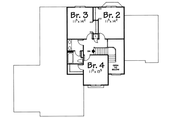 upper floor house blueprint