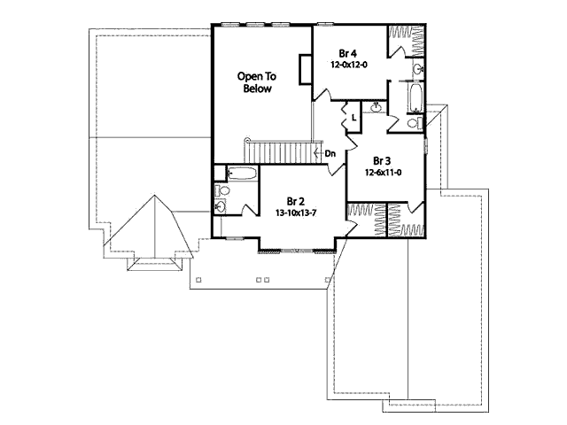 upper floor house blueprint