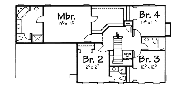 upper floor house blueprint