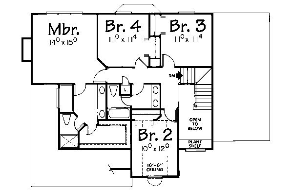 upper floor house blueprint