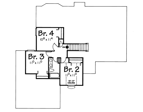 upper floor house blueprint