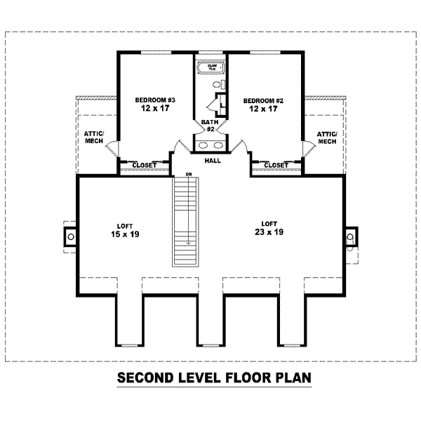 upper floor house blueprint