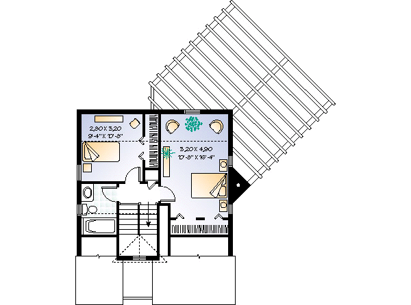 upper floor house blueprint