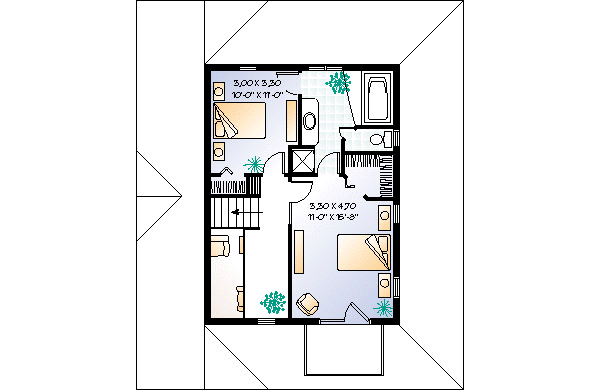 upper floor house blueprint