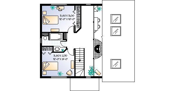 upper floor house blueprint