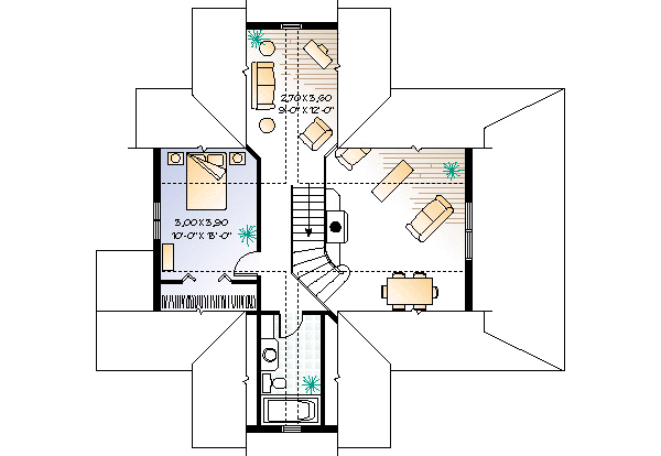 upper floor house blueprint