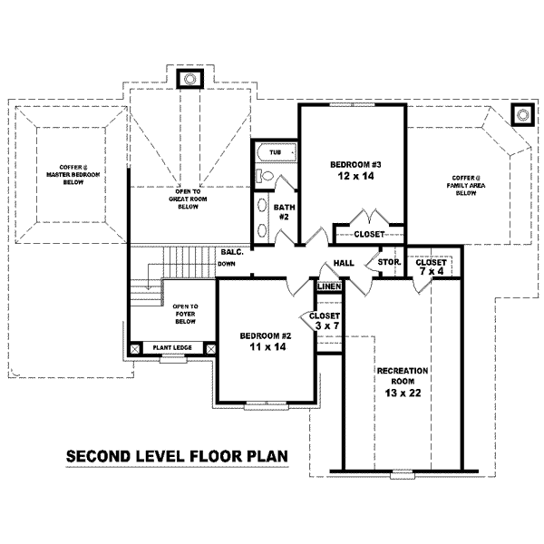 upper floor house blueprint